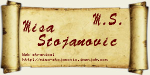 Miša Stojanović vizit kartica